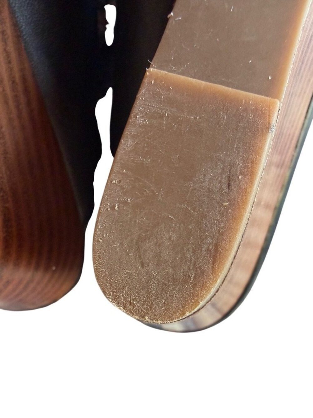 Franco Sarto Black Dublin Leather Wedge Mules | Slip-On Sandals | Size 9.5 - Picture 8 of 9